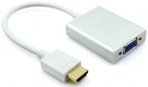 Конвертер GREENCONNECT Мультимедиа professional HDMI > VGA +audio + micro USB для доп.питания, (GCR-HD2VGA3)