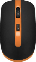 Мышь CBR беспроводная (радиоканал), оптическая, 1600 dpi, USB, CM554R, CM-554R, оранжевый, чёрный (CM 554R Black-Orange)