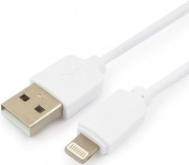 Кабель ГАРНИЗОН USB AM/Lightning, для iPhone5/6/7, IPod, IPad, 1.8м, белый, пакет (GCC-USB2-AP2-6-W)