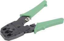 Инструмент обжимной ITK для RJ45 RJ12 RJ11 ручка ПВ x зеленый (TM1-G10V)