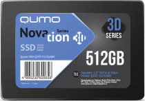 SSD накопитель QUMO 512 Гб, SATA-III, чтение: 560 Мб/сек, запись: 540 Мб/сек, TLC, внутренний SSD, 2.5