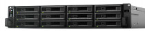 Сетевое хранилище (NAS) SYNOLOGY сетевой накопитель, стоечный, 4 гигабитных LAN-порта, 2 порта 10GbE, все порты с Link Aggregation/поддержкой отработки отказа, 12 мест для HDD, форм-фактор 2.5
