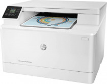 МФУ HP лазерный, цветная печать, A4, планшетный сканер, сетевой Ethernet, Color LaserJet Pro M182n (7KW54A)