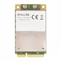Адаптер MIKROTIK 2G/3G/4G/LTE miniPCi-e card with 2 x u.FL connectors for International & United States bands 1/2/3/5/7/8/12/17/20/25/26/38/39/40/41n (R11e-LTE6)