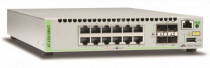 Коммутатор ALLIED TELESIS управляемый, уровень 3, 12 портов Ethernet 10/100/1000/10000 Мбит/с, 4 uplink/стек/SFP (до 10 Гбит/с), поддержка PoE/PoE+, установка в стойку, USB-порт, 96 МБ встроенная память, AT-XS916MXT (AT-XS916MXT-50)