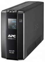 ИБП APC IEC Back-UPS Pro BR 650VA/390W 6xC13 Outlets(6 batt.) AVR LCD Data/DSL protect 10/100 Base-T USB PCh user repl. batt. 2 y warr. (BR650MI)