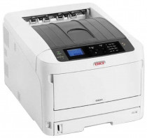 Принтер OKI светодиодный, цветная печать, A3, двусторонняя печать, ЖК панель, сетевой Ethernet, AirPrint, C824dn (47228002)