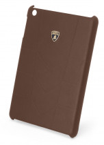 Чехол IMOBO Кожаный для задней панели iPad mini Lamborghini Aventador (коричневый) (LB-HCIPDMI-AV/D1-BN)