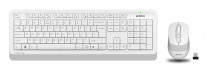 Клавиатура + мышь A4TECH Fstyler FG1010 клав:белый/серый мышь:белый/серый USB беспроводная Multimedia (FG1010 WHITE)