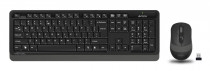 Клавиатура + мышь A4TECH Fstyler FG1010 клав:черный/серый мышь:черный/серый USB беспроводная Multimedia (FG1010 GREY)