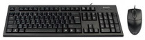 Клавиатура + мышь A4TECH клав:черный мышь:черный USB (KR-8520D)