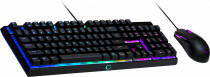 Клавиатура + мышь COOLER MASTER проводные, 3200 dpi, механическая, цифровой блок, подсветка клавиш, USB, MS110, чёрный (MS-110-KKMF1-RU)