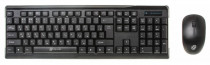 Клавиатура + мышь OKLICK беспроводные, радиоканал, 1000 dpi, цифровой блок, USB, цвет: чёрный, Оклик 230M (654567)