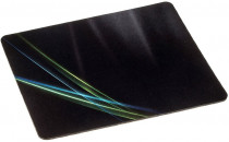 Коврик для мыши OKLICK тканевая поверхность, резиновое основание, 250 мм x 200 мм, толщина 3 мм, рисунок, Оклик Неоновые линии (OK-F0250)