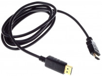Кабель BURO DisplayPort (m)/HDMI (m) 1.8м. феррит.кольца Позолоченные контакты черный (BHP RET HDMI_DPP18)