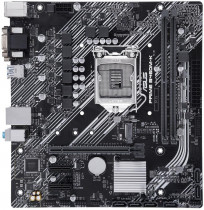 Материнская плата ASUS Socket 1200, Intel B460, 2xDDR4, 4xUSB 3.2 Gen1, VGA, DVI, mATX (PRIME B460M-K)