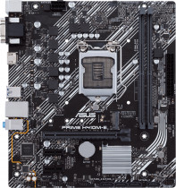 Материнская плата ASUS Socket 1200, Intel H410, 2xDDR4, 2xUSB 3.2 Gen1, VGA, HDMI, mATX (PRIME H410M-E)