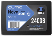 SSD накопитель QUMO 240 Гб, SATA-III, чтение: 560 Мб/сек, запись: 540 Мб/сек, TLC, внутренний SSD, 2.5