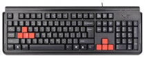 Клавиатура A4TECH проводная, мембранная, цифровой блок, USB, G300, чёрный (X7-G300)