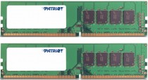 Комплект памяти PATRIOT MEMORY 8 Гб, 2 модуля DDR-4, 19200 Мб/с, CL16, 1.2 В, 2400MHz, Signature, 2x4Gb KIT (PSD48G2400K)