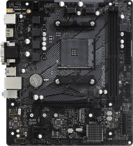 Материнская плата ASROCK Socket AM4, AMD B550, 2xDDR4, PCI-E 4.0, 4xUSB 3.2 Gen1, VGA, DVI, HDMI, mATX (B550M-HDV)