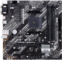 Материнская плата ASUS Socket AM4, AMD A520, 4xDDR4, 4xUSB 3.2 Gen1, VGA, DVI, HDMI, mATX (PRIME A520M-A)