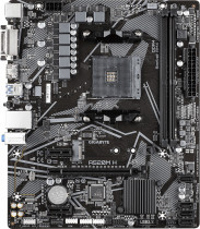 Материнская плата GIGABYTE Socket AM4, AMD A520, 2xDDR4, 4xUSB 3.2 Gen1, DVI, HDMI, mATX (A520M H)