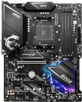 Материнская плата MSI Socket AM4, AMD B550, 4xDDR4, PCI-E 4.0, 2500 Мбит/с, Wi-Fi, Bluetooth, 2xUSB 3.2 Gen1, USB 3.2 Gen2, USB 3.2 Gen2 Type-C, HDMI, DisplayPort, подсветка, ATX (MPG B550 GAMING EDGE WIFI)
