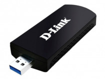 Wi-Fi адаптер USB D-LINK Wi-Fi, стандарт Wi-Fi: 802.11ac, максимальная скорость 1300 Мбит/с, USB 3.0 (DWA-192/RU/B1A)