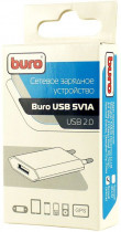 Сетевое зарядное устройство BURO 1A универсальное белый (TJ-164W)