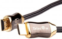 Кабель TELECOM HDMI 19M/M,ver. 2.1, 8K@60 Hz 1.5m метал разъемы, нейлоновая оплетка (TCG300-1.5M)