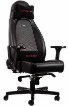 Кресло NOBLECHAIRS ICON PU Leather / black/red (NBL-ICN-PU-BRD)