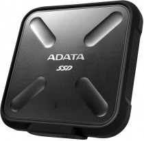 Внешний SSD диск ADATA 512 Гб, внешний SSD, USB 3.1, чтение: 440 Мб/сек, запись: 430 Мб/сек, TLC, SD700 Black (ASD700-512GU3-CBK)