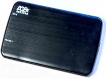 Внешний корпус AGESTAR SATA пластик/алюминий черный 2.5