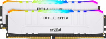 Комплект памяти CRUCIAL 32 Гб, 2 модуля DDR-4, 24000 Мб/с, CL15-16-16-35, 1.35 В, радиатор, 3000MHz, Ballistix RGB White, 2x16Gb (BL2K16G30C15U4WL)