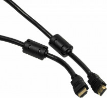 Кабель NINGBO соединительный аудио-видео HDMI-5M-MG HDMI (m)/HDMI (m) 5м. феррит.кольца Позолоченные контакты черный (HDMI-5M-MG(VER1.4)BL)