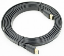 Кабель BEHPEX аудио-видео FLAT HDMI (m)/HDMI (m) 3м. черный