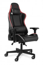 Кресло WARP искусственная кожа, до 90 кг, материал крестовины: пластик, механизм качания, поясничный упор, цвет: красный, чёрный, Xn Black/Red (XN-BRD)