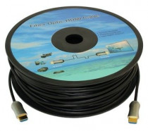 Кабель FIBEROPTIC аудио-видео Fiber Optic HDMI (m)/HDMI (m) 35м. Позолоченные контакты черный (FIBEROPTIC HDMI 35)
