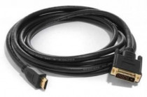 Кабель BION HDMI-DVI-D 19M/19M, single link, экран, позолоченные контакты, 1.8м, черный (BXP-CC-HDMI-DVI-018)