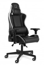 Кресло WARP искусственная кожа, до 90 кг, материал крестовины: пластик, механизм качания, поясничный упор, цвет: белый, чёрный, Xn Black/White (XN-BWT)
