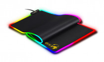 Коврик для мыши GENIUS тканевая поверхность, резиновое основание, с окантовкой, 800 мм x 300 мм, толщина 3 мм, подсветка RGB, GX-Pad 800S, чёрный (31250003400)