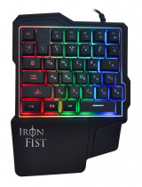 Игровой блок OKLICK подсветка клавиш, USB, цвет: чёрный, Оклик, 701G IRON FIST (SW-GK116)