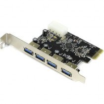 Контроллер ESPADA PCI-E, USB3.0 4внеш.порта, модель , oem (41977) (PCIe4USB3.0)