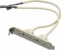 Планка ASIA на заднюю панель 2xUSB 2.0 OEM (ASIA BRACKET USB 2.0 2 PORT)