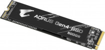 SSD накопитель GIGABYTE 500 Гб, внутренний SSD, M.2, 2280, PCI-E 4.0 x4, чтение: 5000 Мб/сек, запись: 2500 Мб/сек, TLC, Aorus (GP-AG4500G)