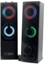 Акустическая система CBR 2.0, мощность 6 Вт, 60-20000 Гц, материал колонок: пластик, USB, CMS-514L Black (CMS 514L Black)