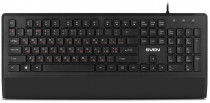 Клавиатура SVEN проводная, мембранная, цифровой блок, USB, KB-E5500 Black, чёрный (SV-018061)