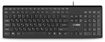 Клавиатура SVEN проводная, мембранная, цифровой блок, USB, KB-S307M Black, чёрный (SV-018269)