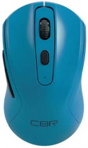 Мышь CBR беспроводная (радиоканал), оптическая, 1600 dpi, USB, CM522, CM-522, синий (CM 522 Blue)